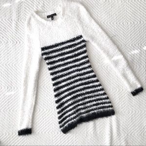 Black and white striped sweater